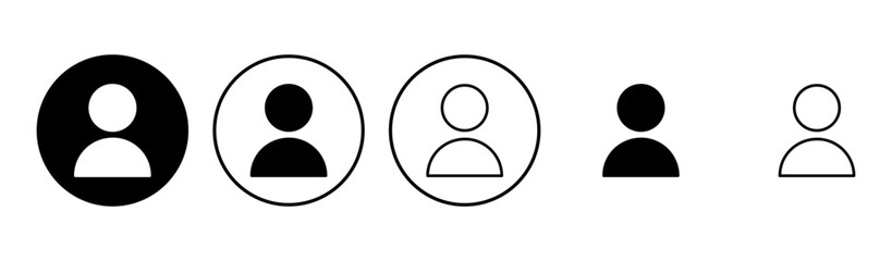 User Icon set. person sign. people icon.