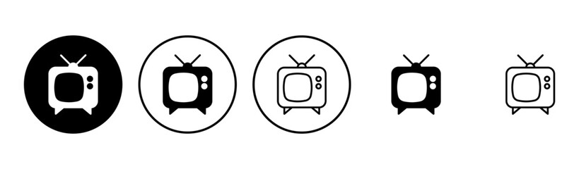 Wall Mural - Tv icon set. television icon vector