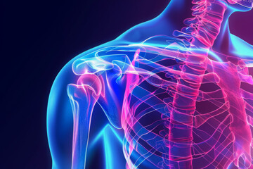 X-Ray Imaging shoulder pain on the shoulder area