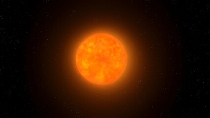 Wall Mural - red supergiant isolated. a star in the later stages of evolution. a massive dying star.