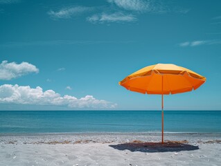 Wall Mural - A stand on a beach at sunny day during summer