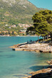 Vue de la plage Zal à Cavtat, Croatie