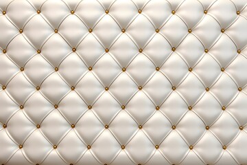 White Leather Upholstery Background
