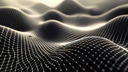 Wall Mural - abstract background with black and white dots.