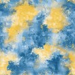 Vibrant Yellow and Blue Acid Wash Pattern for Fashion and Textile Designs Generative AI