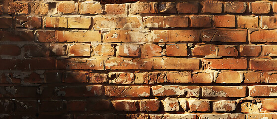 Wall Mural - Macro photography, isolated, close-up, minimalist empty and blank texture banner background wallpaper of adobe brick wall, sunny, bright, shadows