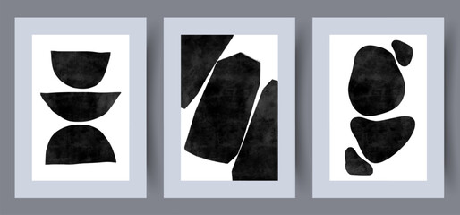 Wall Mural - abstract forms simplicity geometry wall art print. collection, bundle. wall artwork for interior des