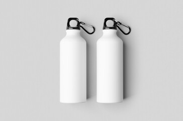 Canvas Print - White reusable water bottle mockup.