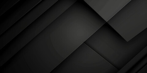 Aufkleber - 3d black diamond pattern abstract wallpaper on dark background, Digital black textured graphics poster background. 	
