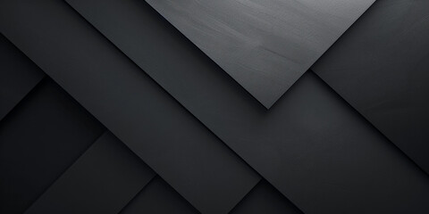 Wall Mural - 3d black diamond pattern abstract wallpaper on dark background, Digital black textured graphics poster background. 	
