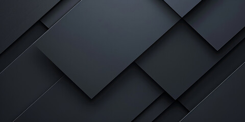 Aufkleber - 3d black diamond pattern abstract wallpaper on dark background, Digital black textured graphics poster background. 	
