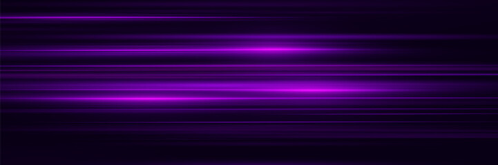 Wall Mural - Abstract purple and neon lines. Glowing stripes with a glare of light.