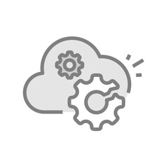 Poster - web server down, error page concept illustration flat design. simple modern graphic element for empt