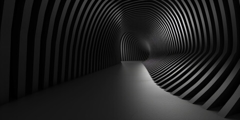 Aufkleber - Black background with simple geometric shapes for design, abstract vector presentation template. Minimalist dark wallpaper, dark cave geometry composition