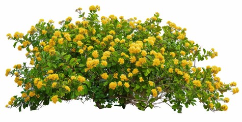 bush decorative landscape design isolated on white background