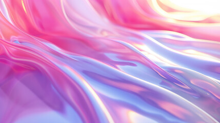 Wall Mural - Generative ai 3d rendering Curve Dynamic Fluid Liquid and Light Pastel Cold Color Colorful Swirl Gradient Mesh
