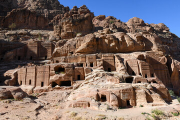 Wall Mural - View at the tombes in Petra, Jordan