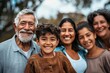 © furyon - happy multigeneration family portrait grandparents parents and kids smiling together love and bonding