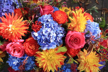 Sticker - Autumn wedding flower arrangement