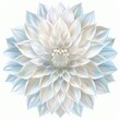 Elegant White Geometric Flower