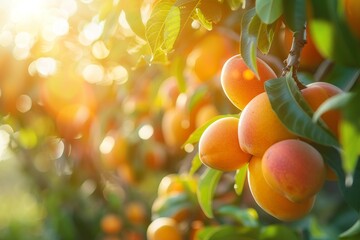 Wall Mural - branch mango, mango garden, tropical fruit harvest