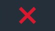 Cross with X Mark Icon: A combination of a red cross and an X mark, indicating negation or cancellation. Generative AI