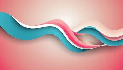 Poster - Abstract vector Wave technological lines background with space of your text.