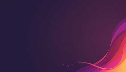 Poster - Abstract vector Wave technological lines background with space of your text.