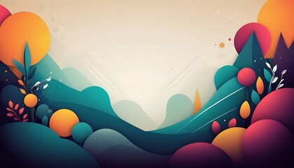 Poster - Creative geometric wallpaper. Trendy gradient shapes composition. 