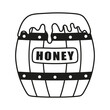 outline barrel of honey
