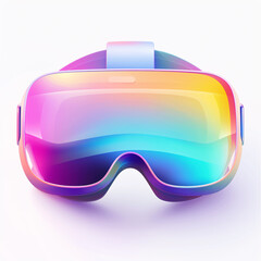 3D cartoon color cool virtual glasses design
