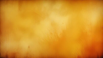 Wall Mural - Yellow orange background with texture and distressed vintage grunge and watercolor paint stains