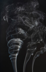 Wall Mural - Transparent smoke effect background