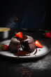 Chocolate lava cake generative AI