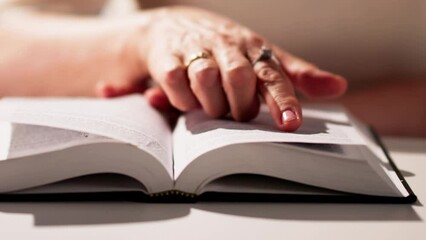 Sticker - Prayer Woman Studying Bible Book