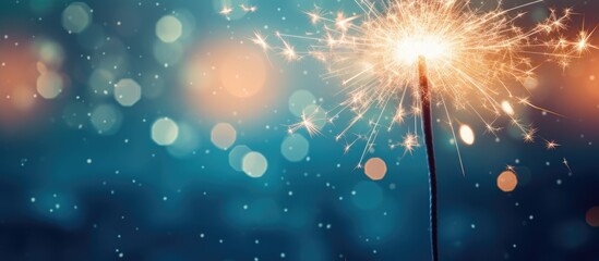 Poster - image of sparklers with copy space