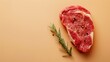 Beef steak uncook fresh cut for grill cooking dinner copy space