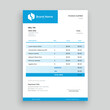 © Jessica - Business invoice template design isolated. Modern simple designer invoice. Vector stock