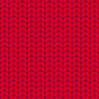 Vector Christmas knitted seamless pattern. Red knit texture. Knitted wool fabric texture for background, wrapping paper, textile design, decoration