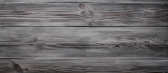 Poster - A top view of a textured gray wood table perfect for a background image with copy space
