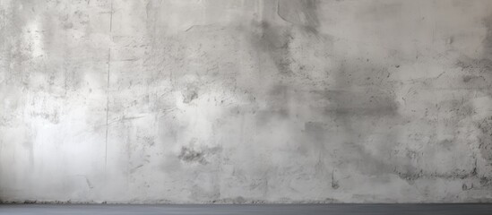 Poster - Loft style white cement wall texture creates an abstract grunge gray background perfect for interior design There is copy space available for adding text