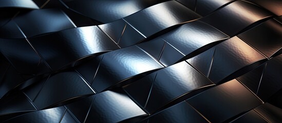 Poster - Designers can utilize a copy space image of an abstract metallic mesh texture background to enhance their creative projects