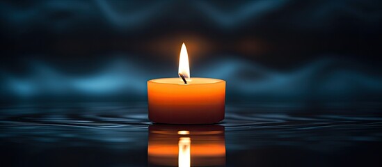 Copy space image of a candle