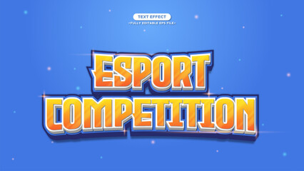 Poster - Esport Banner Competition and Tournament with Editable Vector Text Effect