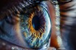 Keratoconus: Close-up Macro Photo of Human Eye with Corneal Disease. Diagnosis and Treatment