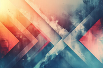 Fototapete - presentation slide background with a subtle gradient and dynamic arrows pointing towards text areas,