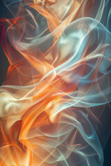 Aufkleber - Book cover design with a gradient background and abstract geometric shapes that convey movement,