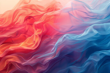 Poster - Cover art for a book about emotional resilience, featuring a gradient from calm blue to bold red,