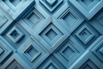 Poster - textured pattern design background abstract geometric wall surface backdrop wallpaper art shape color blue