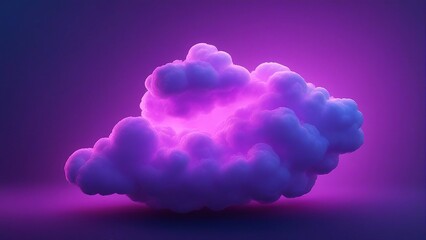 Wall Mural -   clouds stormy, cloud, blue, purple, neon, glow, dark, background,                                          